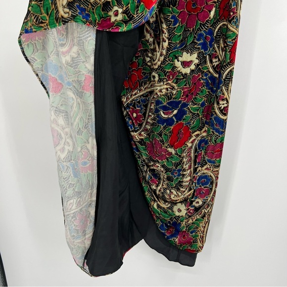 NWT Isabel Marant Velvet Breena Skirt 34 Printed Draped Flawed Rare - Picture 2 of 12